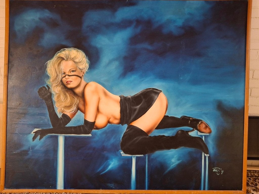 Antis Renjaan groot schilderij uit 1991, Ophalen