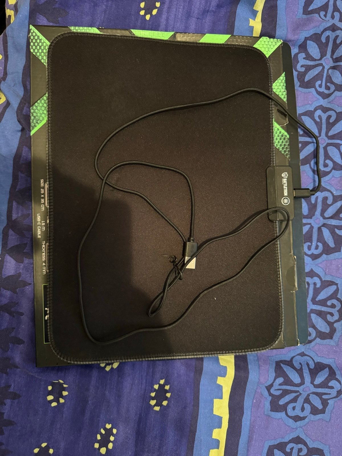 Battletron Gaming Muismat met LED Verlichting, Ophalen of Verzenden, Gaming muismat, Gebruikt