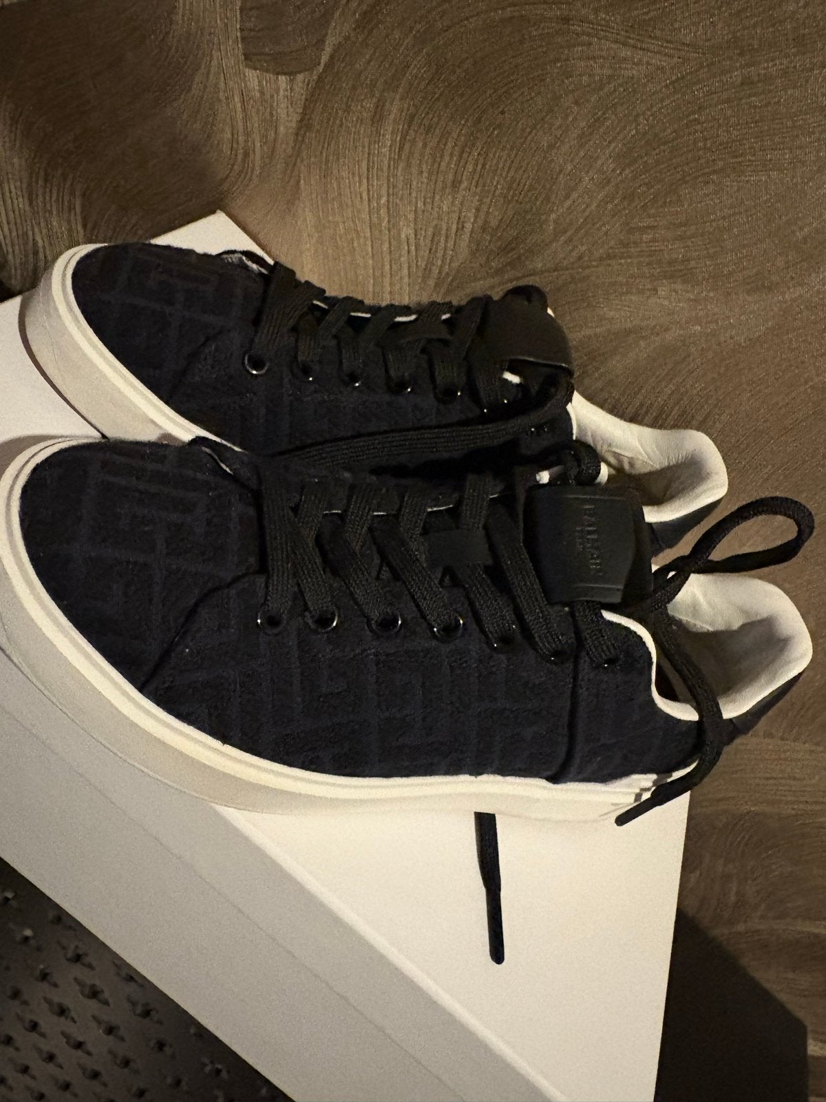 Balmain B-Court Sneakers Zwart Maat 39, Ophalen of Verzenden, Zo goed als nieuw, Zwart, Sneakers of Gympen