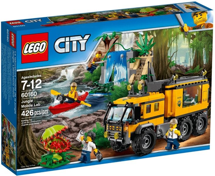 Lego City set 60160 Jungle mobiel laboratorium, Kinderen en Baby's, City, Lego, Nieuw, Ophalen of Verzenden