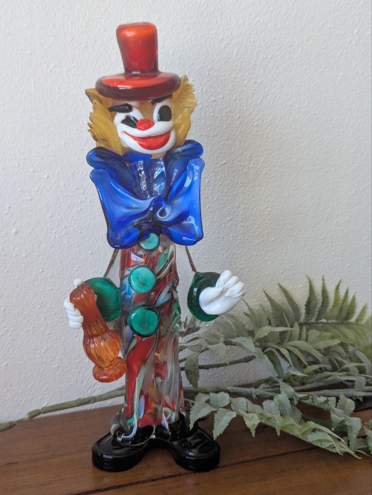 Vintage Murano Glas Clown Beeldje - Handgemaakt, Ophalen of Verzenden, Zo goed als nieuw