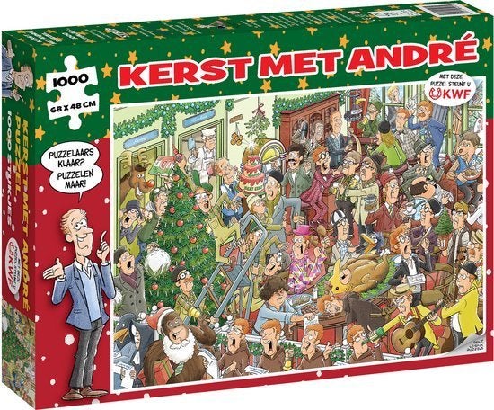 Legpuzzel KERST MET ANDRE VAN DUIN, Ophalen, 500 t/m 1500 stukjes, Zo goed als nieuw, Legpuzzel