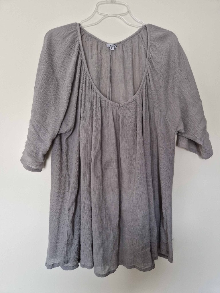 Lifestyle, soepelvallende katoenen blouse, mt 36, Lifestyle, Ophalen of Verzenden, Zo goed als nieuw, Maat 36 (S)
