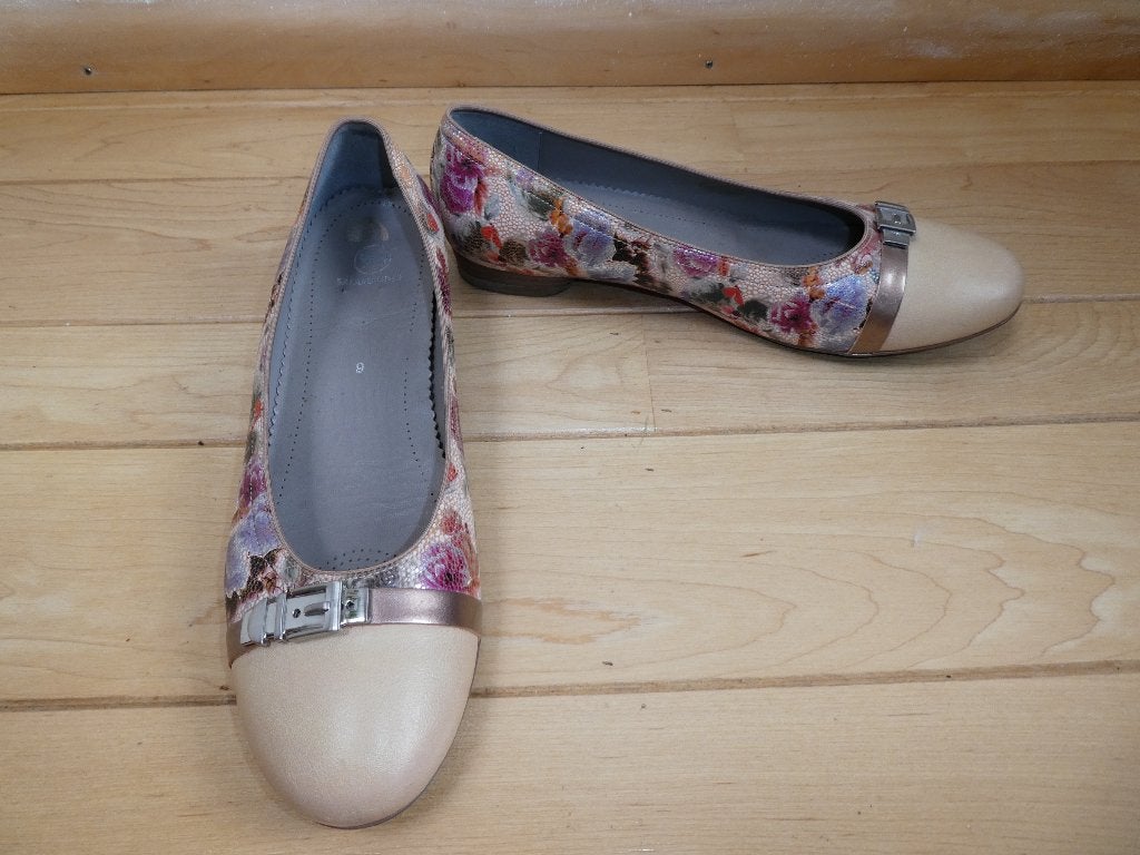 Salamander ballerina's maat 43 bloemenprint BREDERE VOETEN, Overige kleuren, Verzenden, Ballerina's, Zo goed als nieuw