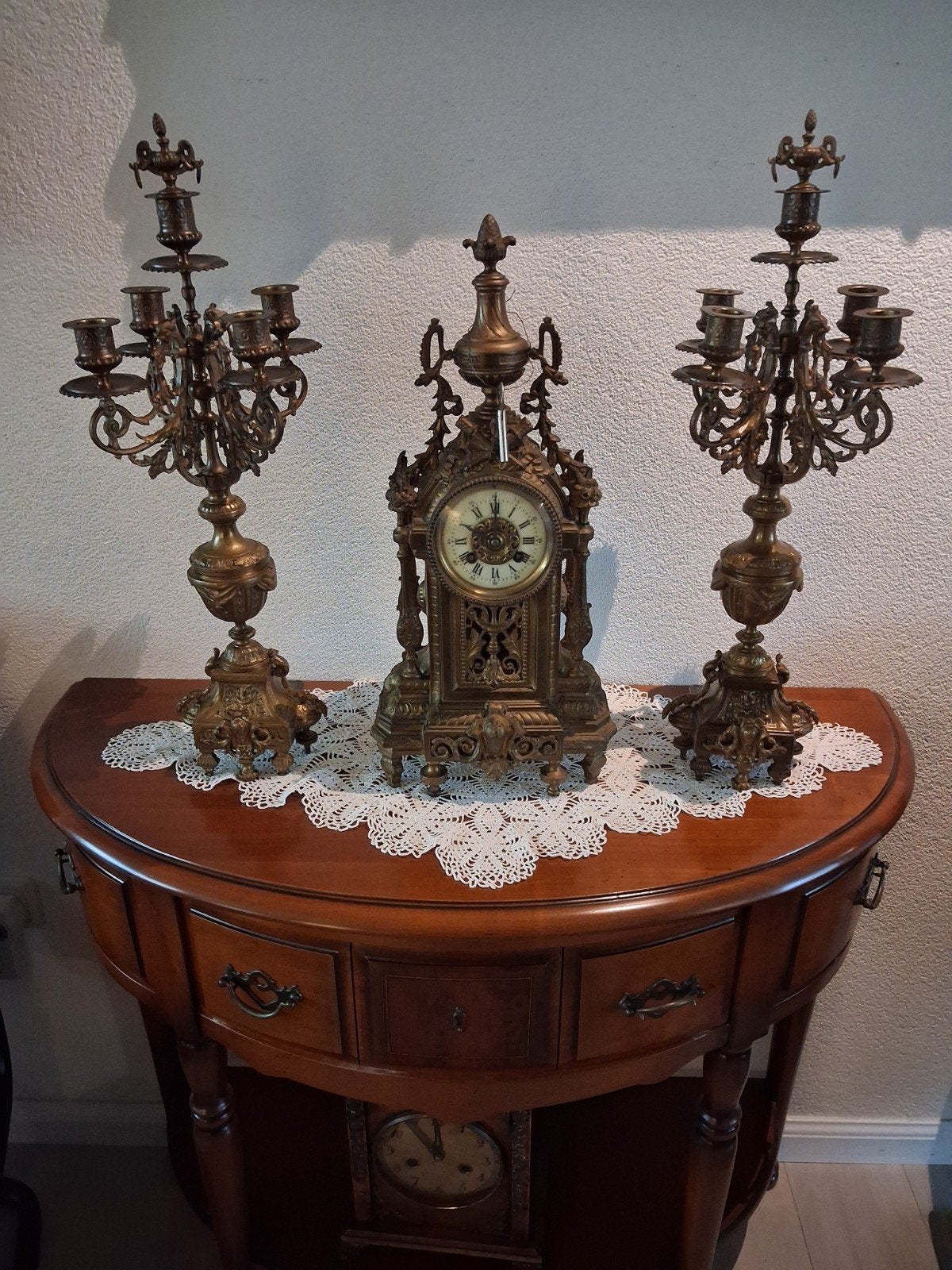 bronze klokkenstel, Antiek en Kunst, Ophalen