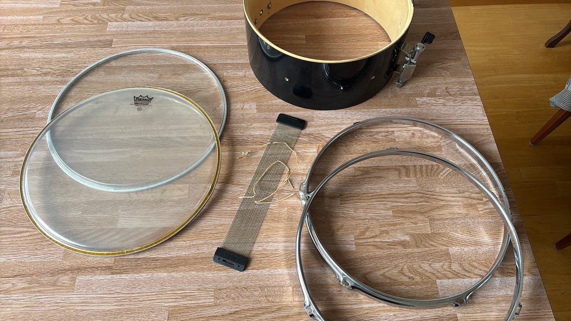 zwarte houten snare drum 13" / voor de drum knutselaar, Ophalen of Verzenden, Zo goed als nieuw, Trommel