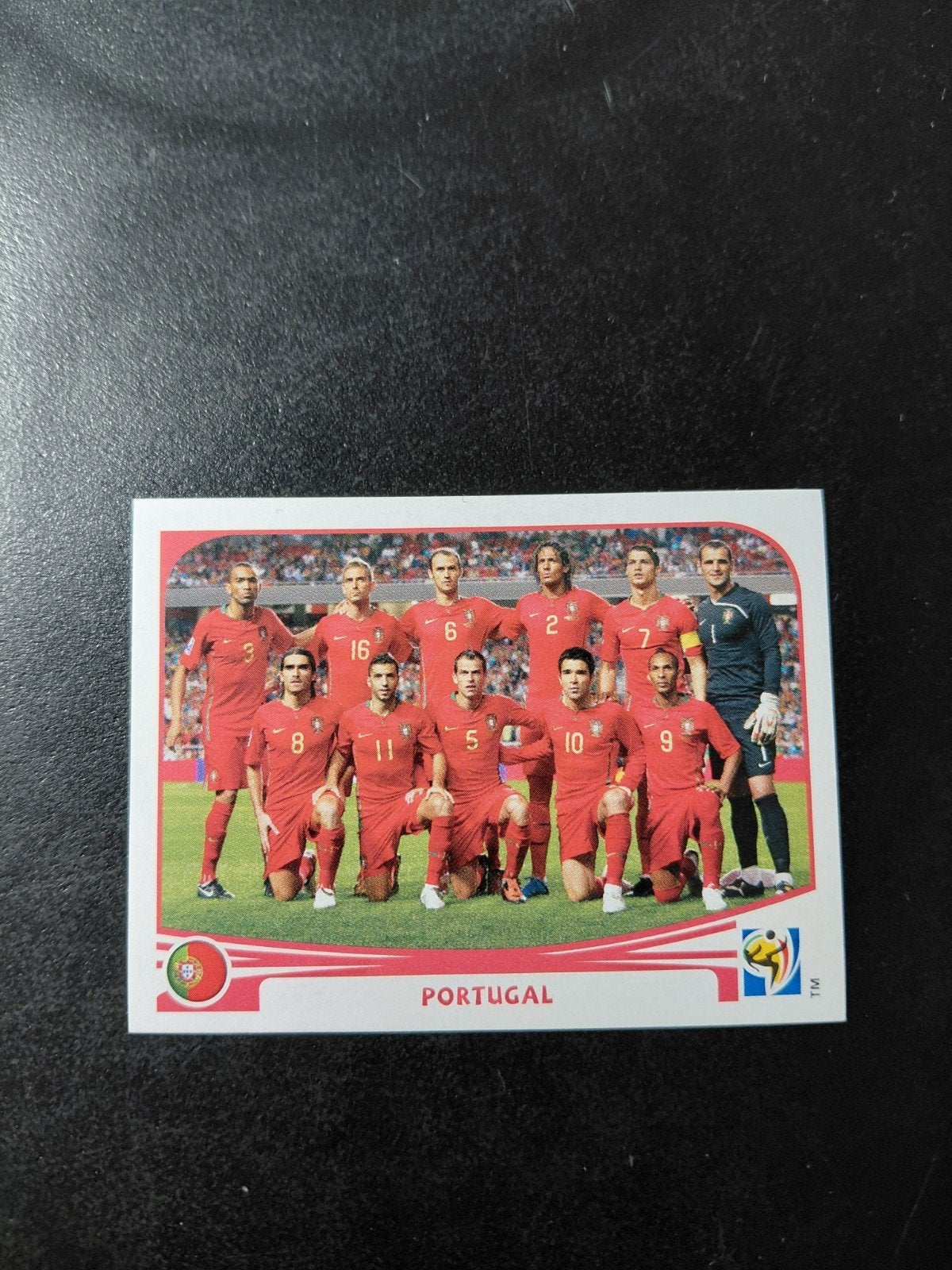 Portugal teamfoto (panini wk 2010) met cristiano ronaldo, Verzamelen, Ophalen of Verzenden, Nieuw, Buitenlandse clubs, Poster, Plaatje of Sticker