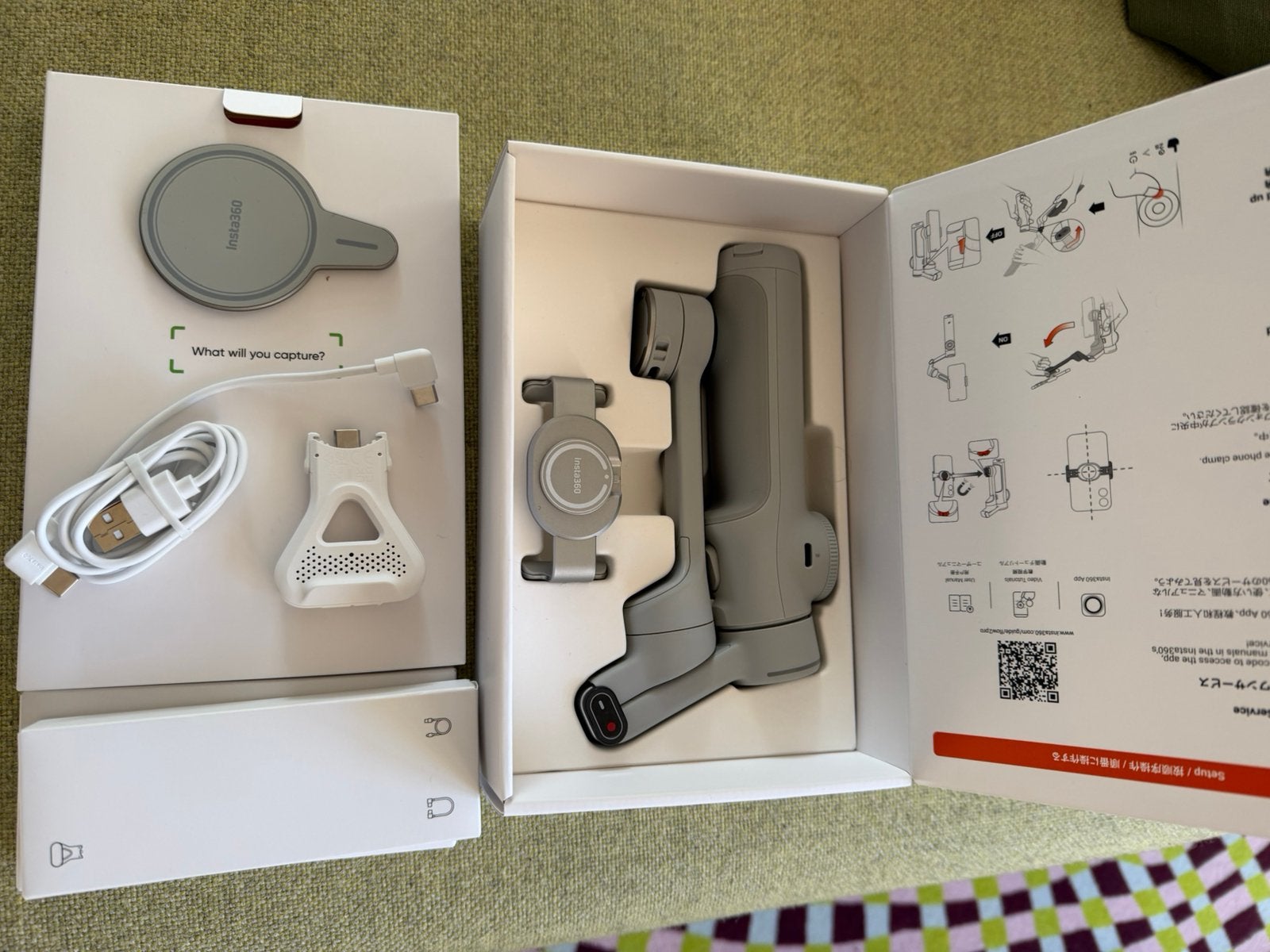 Insta 360 Flow 2 pro gimbal creative kit grijs, Ophalen of Verzenden, Nieuw, Video