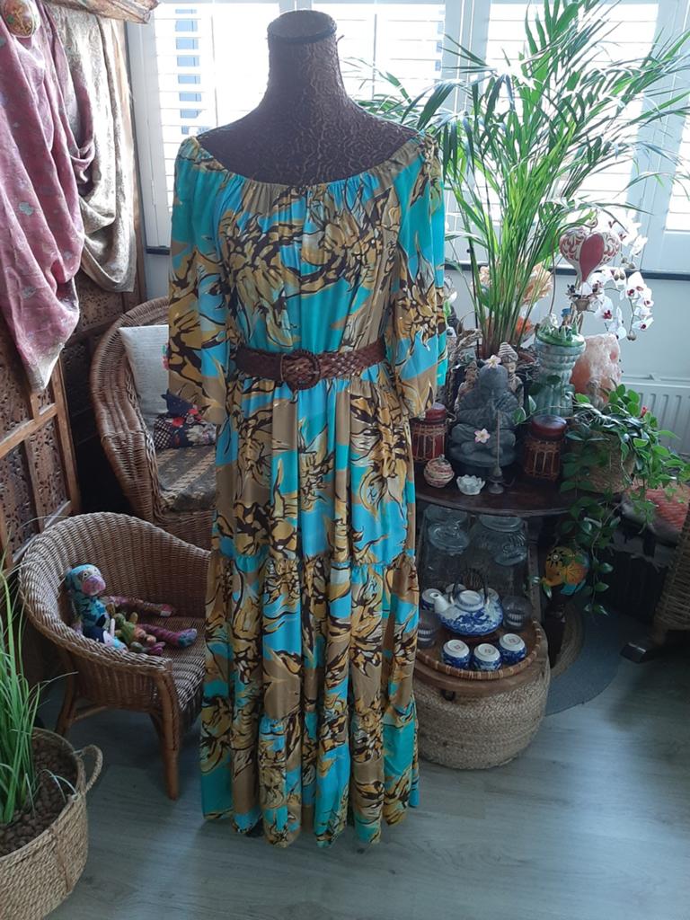 Nieuw+kaartje!Prachtige Ibiza stijl jurk/off shoulder L/XL, Ibiza Style, Maat 46/48 (XL) of groter, Nieuw, Ophalen of Verzenden