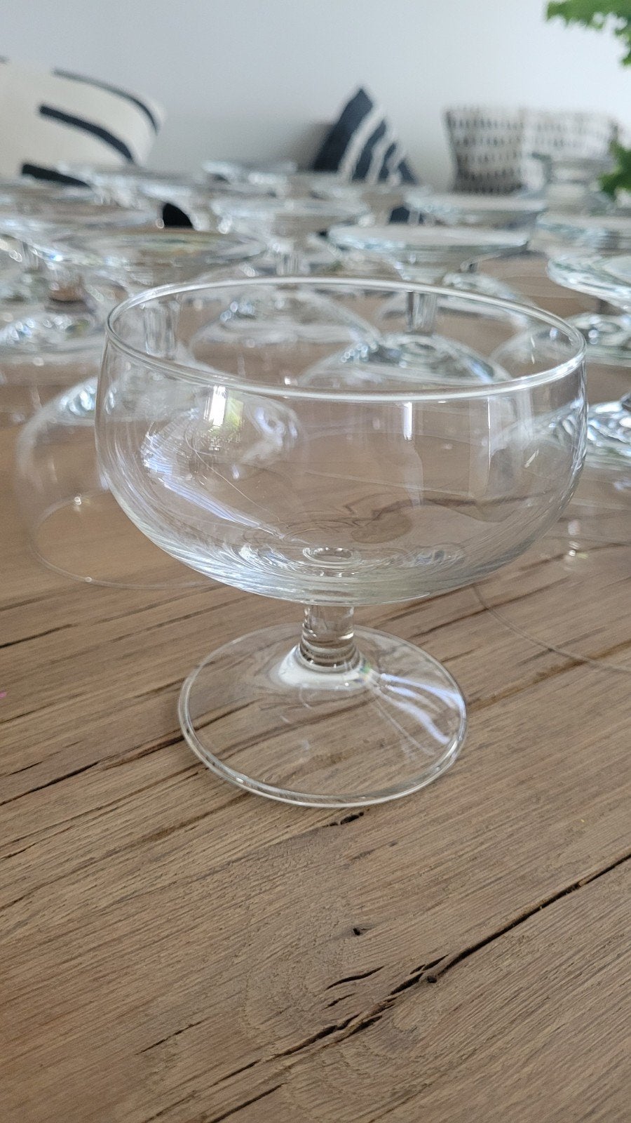 Set van  10 glazen dessertcoupes, Ophalen, Zo goed als nieuw, Overige typen