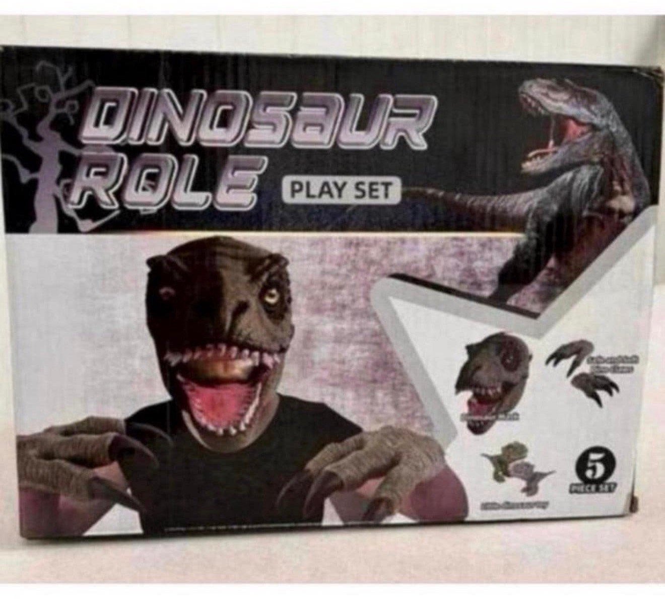 Dinosaur dino dinosaurus verkleed-set, mask masker klauwen, P, Jongen of Meisje, P, P
