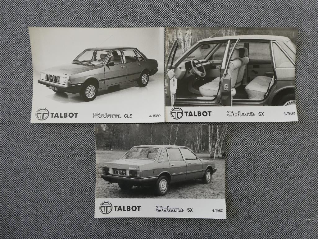 Talbot Solara: Persfoto's, Ophalen, Zo goed als nieuw, Overige merken