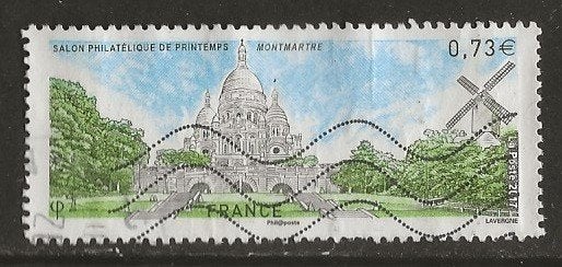 Frankrijk 318, Montmartre, Verzenden, Gestempeld