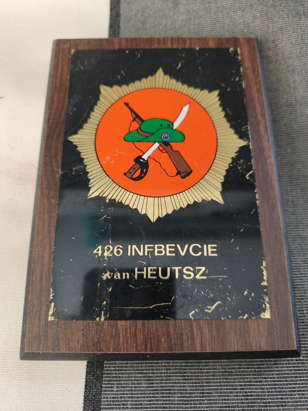 Plaquette 426 Infanterie Bataljon Van Heutsz, Ophalen of Verzenden, Landmacht, Nederland, Overige typen