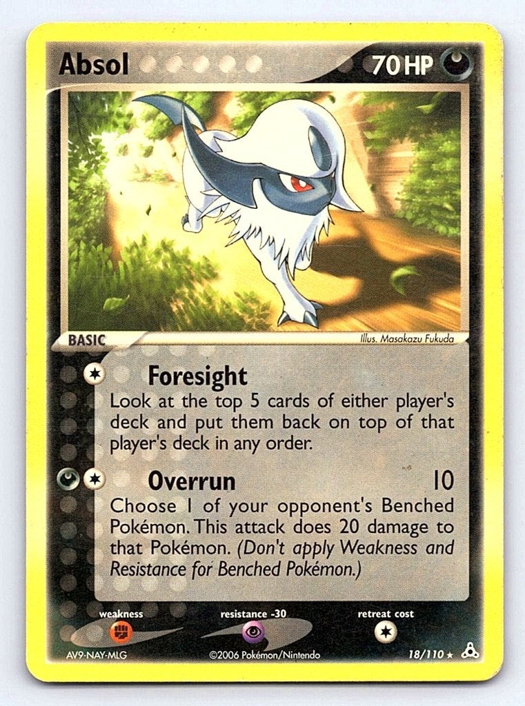 Absol HP 18 non holo, Ophalen of Verzenden, Zo goed als nieuw, Losse kaart