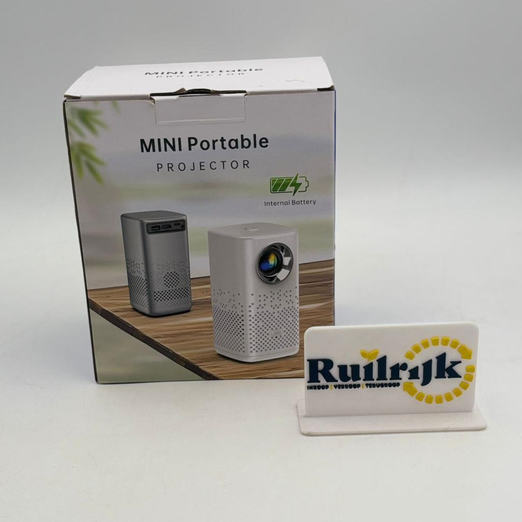 Mini Portable Projector Beamer HD op Accu - USB C & HDMI, Audio, Tv en Foto, Beamers, Ruilrijk, Zo goed als nieuw, Info@ruilrijk.nl