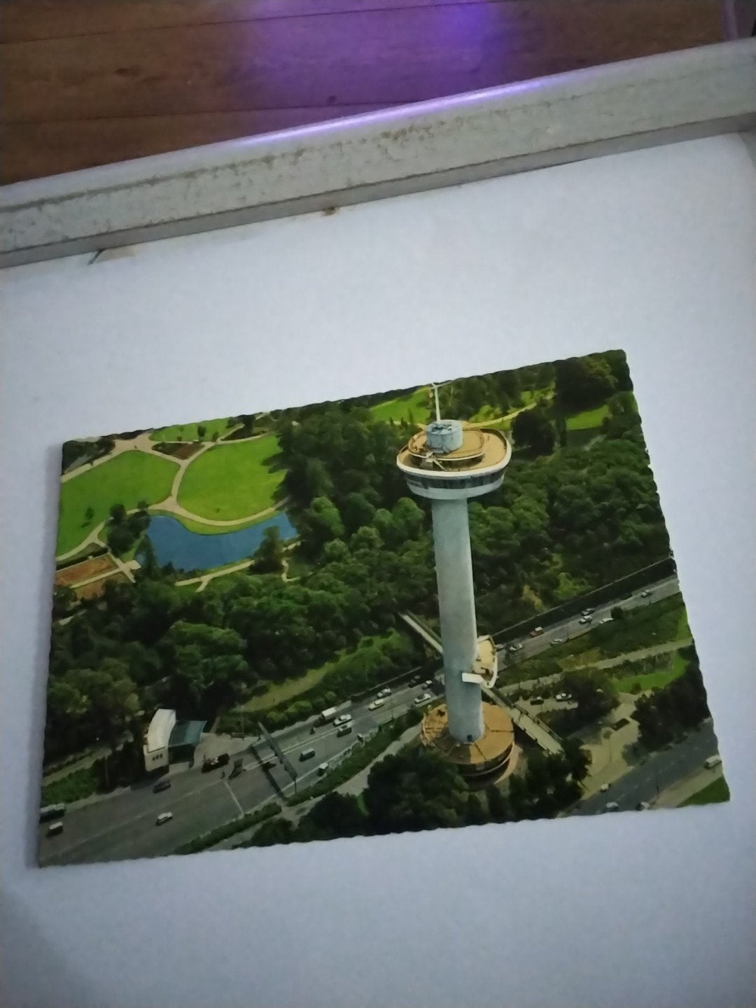 Ansichtkaart Euromast Rotterdam  foto KLM AEROCARTO, Verzamelen, Ophalen of Verzenden, 1960 tot 1980, Gelopen, Zuid-Holland