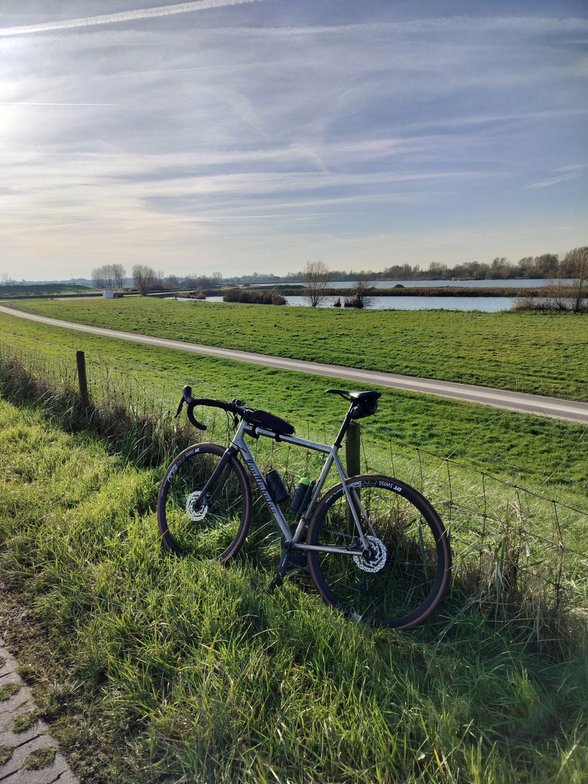 Van Nicholas Ventus, maat 56, Shimano 105, 11-speed, Gebruikt, Meer dan 20 versnellingen, 53 tot 57 cm, Titanium