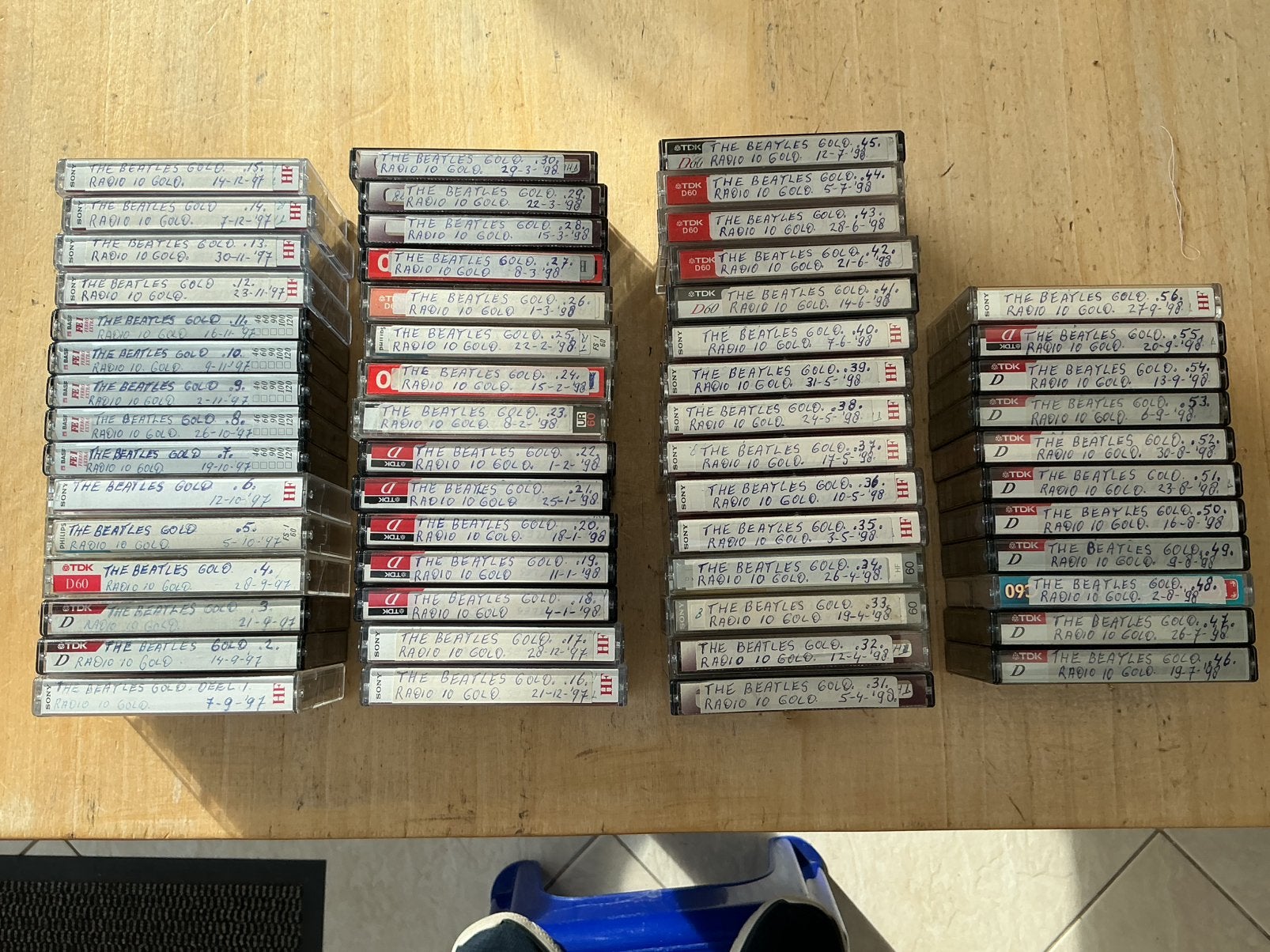 Cassettebandjes ‘the Beatles story ‘ ., Gebruikt, Ophalen of Verzenden, Voorbespeeld, Pop