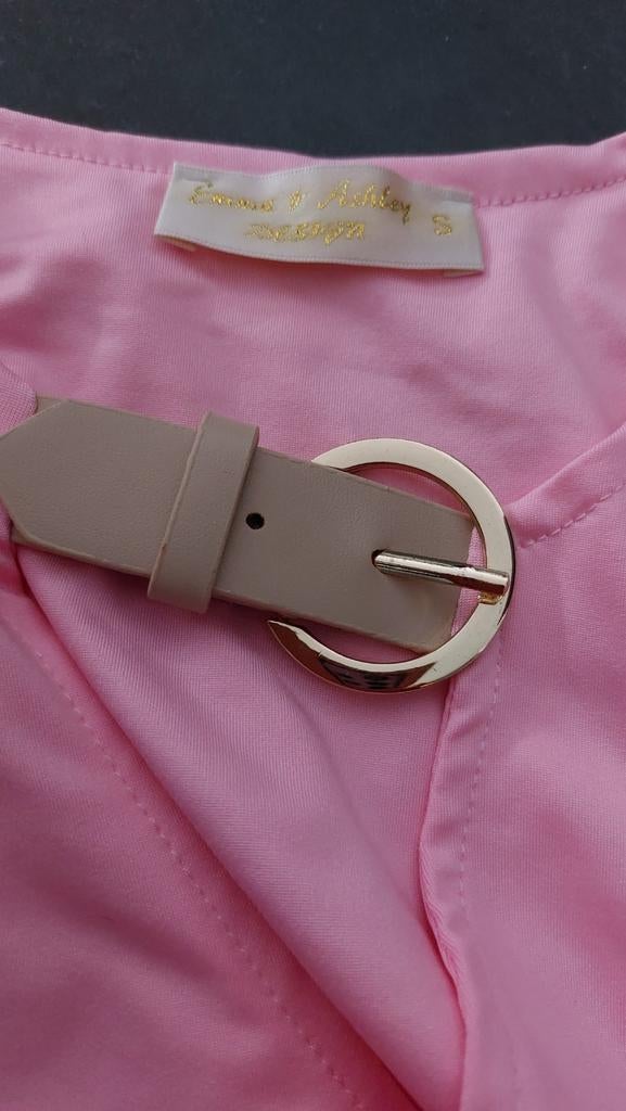 Te koop rosé gala jurk mt s, Maat 38/40 (M), Ophalen of Verzenden, Zo goed als nieuw, Roze