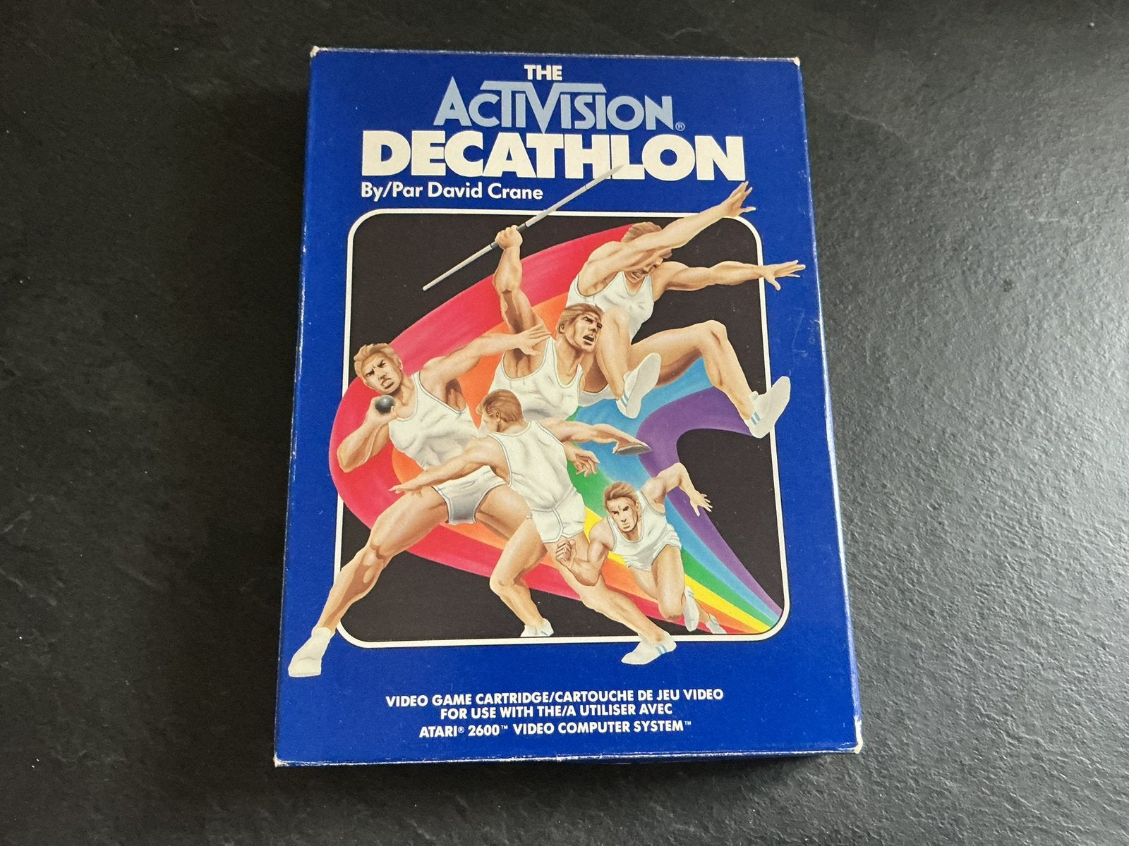 Atari 2600 spel Decathlon in doos, Spelcomputers en Games, Games | Atari, Gebruikt, 1 speler, Ophalen of Verzenden, Vanaf 7 jaar