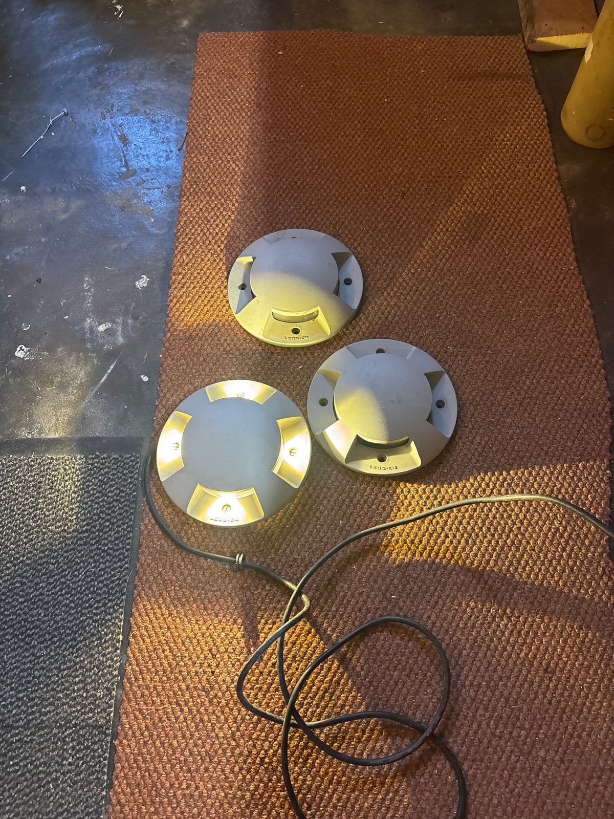 LEDS C4 Landingsbaan lampen / vloerverlichting (3 stuks), Overige materialen, Gebruikt, Minder dan 50 watt, Ophalen of Verzenden