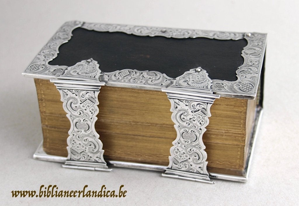 Antieke BIJBEL STATENBIJBEL Biblia (1852) ZILVER Schoonhoven, Antiek en Kunst, Antiek | Boeken en Bijbels, Ophalen of Verzenden