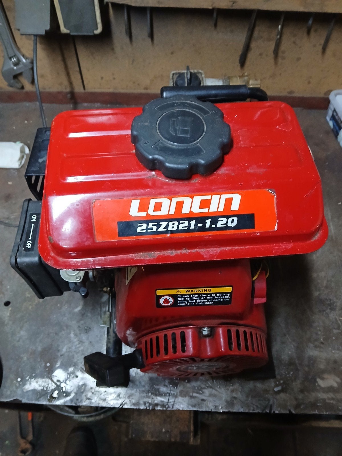 loncin motorblok met waterpomp, Ophalen, Elektromotor