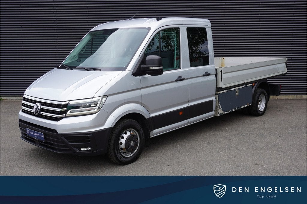Volkswagen Crafter 180pk Automaat Dubbellucht Open laadbak L, Auto's, Bestelauto's, Start-stop-systeem, Gebruikt, 4 cilinders