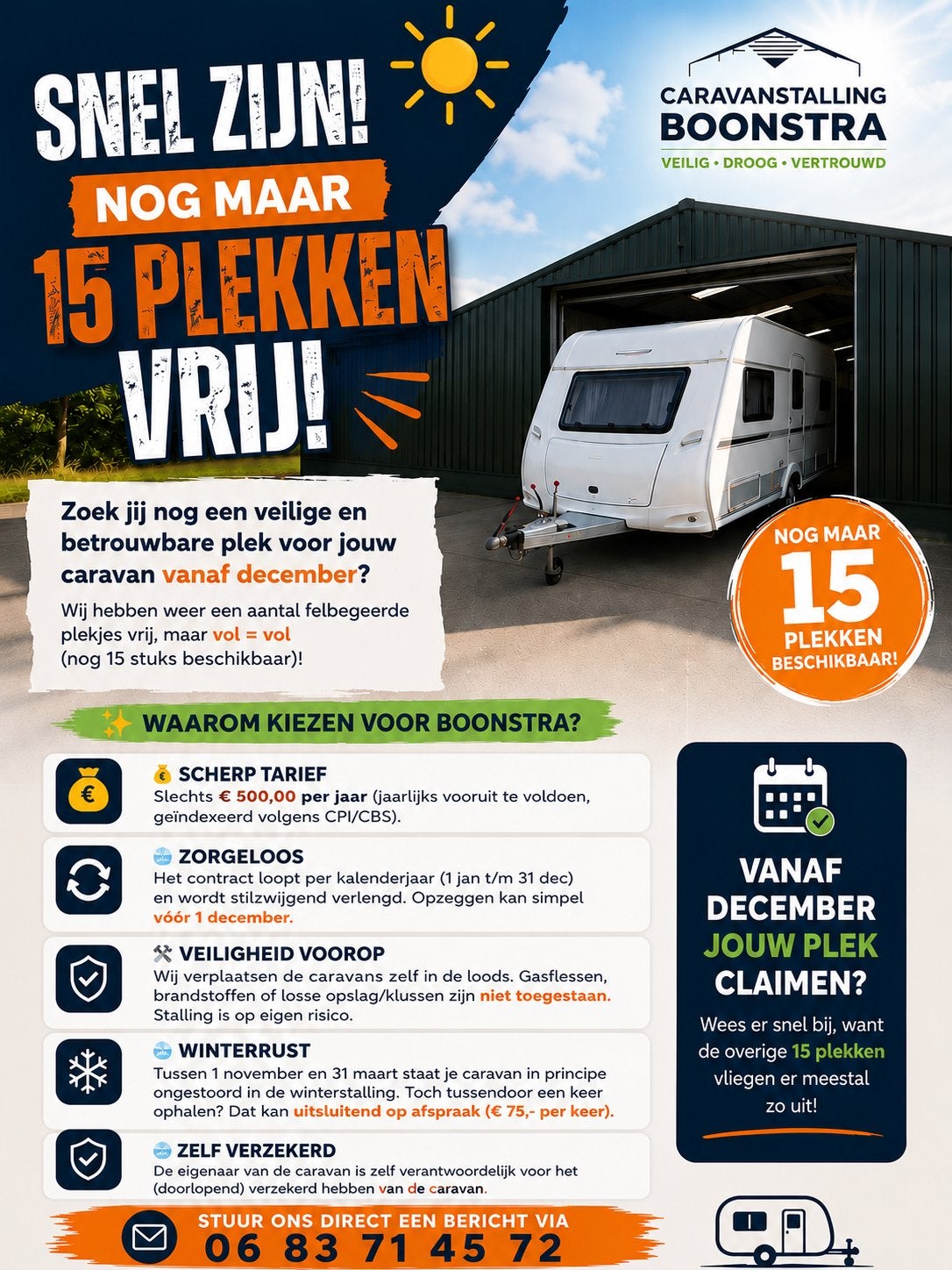 Caravanstalling Boonstra: Veilige en Betrouwbare Plek