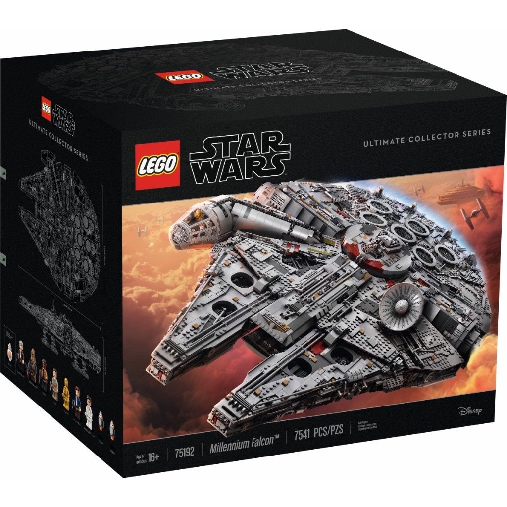LEGO 75192 - Millennium Falcon UCS huren - €17,50 p/w, Kinderen en Baby's, Gebruikt, Star Wars, Lego, Ophalen of Verzenden