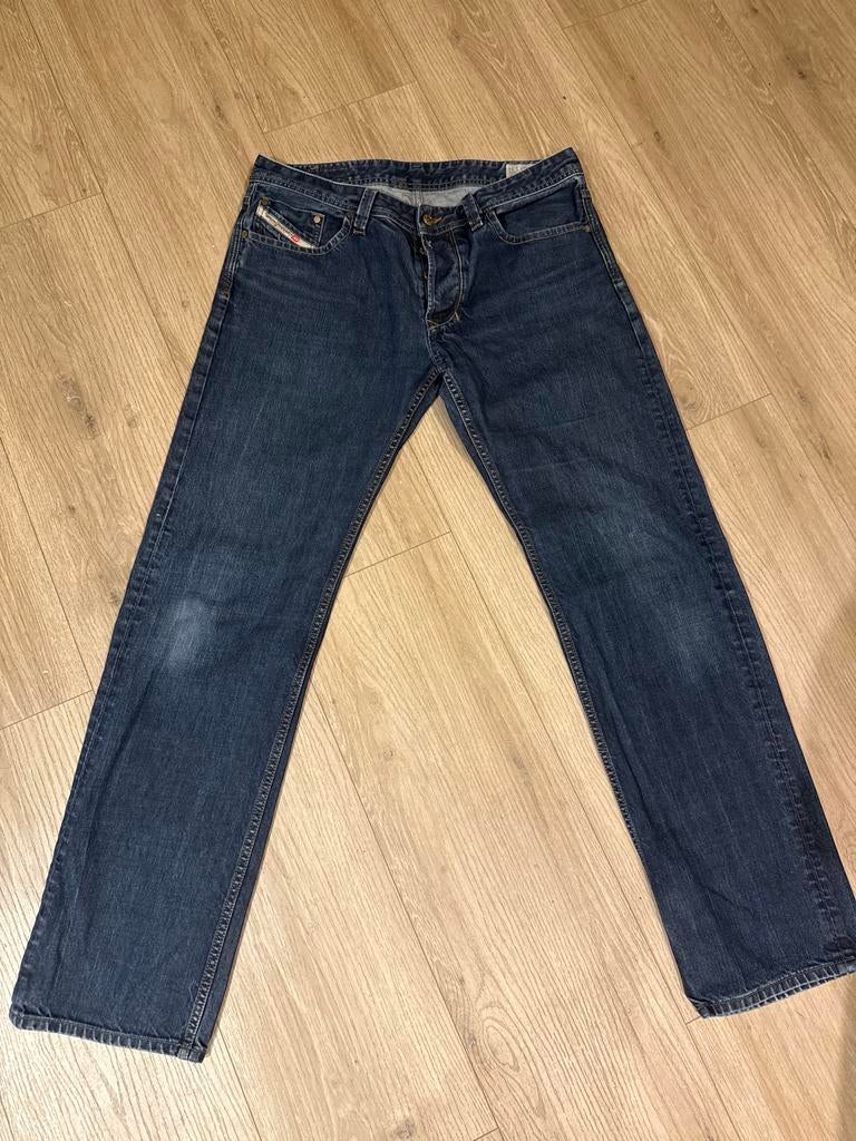Diesel Larkee - Donkerblauw  34/34, Ophalen of Verzenden, Gedragen, Blauw, W33 - W34 (confectie 48/50)
