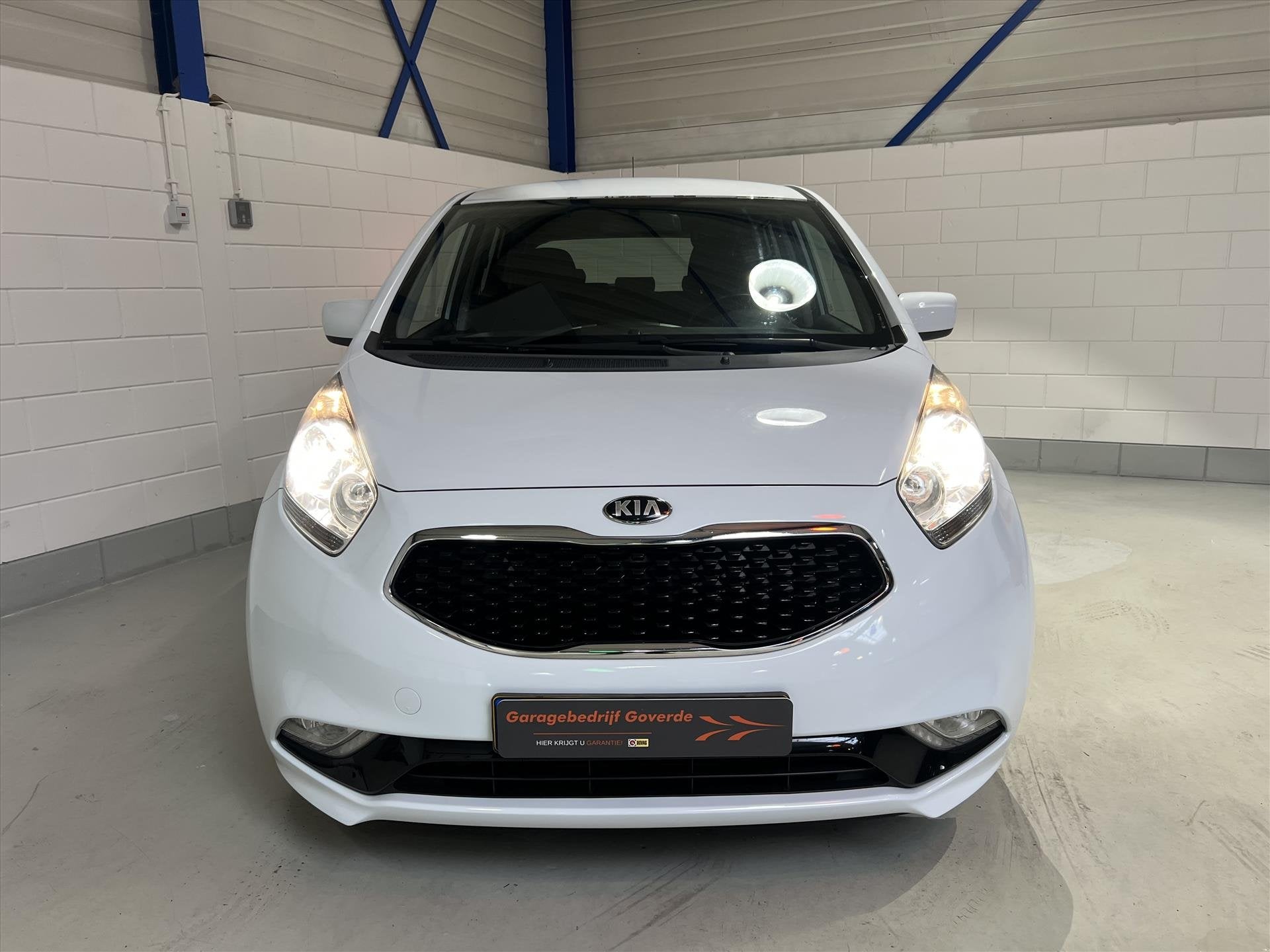 Kia Venga 1.6 CVVT 124pk, Navi, Camera, Clima, Cruise, Trekh, Stof, Gebruikt, 4 cilinders, Wit