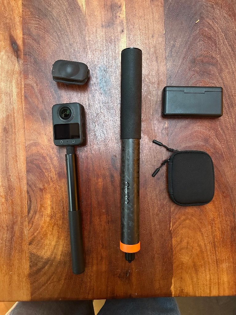 DJI Osmo 360 8K 360-camera met carbon onzichtbare stick, Ophalen of Verzenden, Zo goed als nieuw, Overige merken