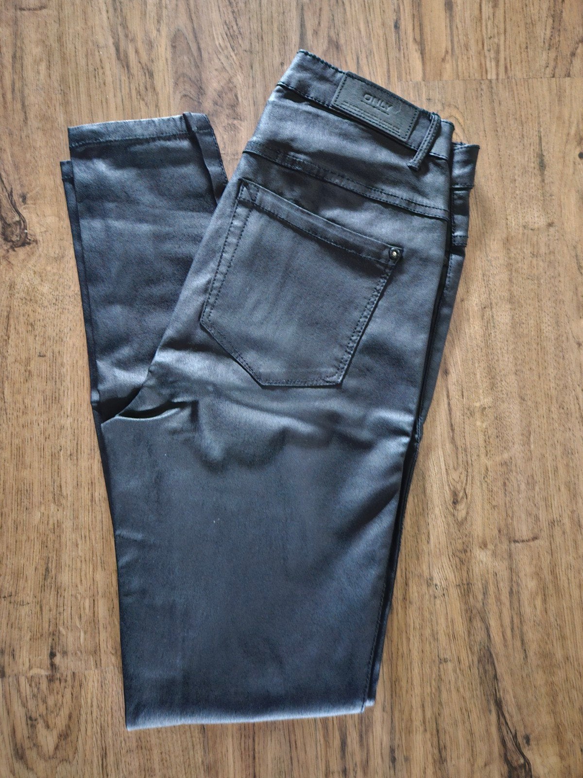 imitatie stretch leren broek Only maat 38, Maat 38/40 (M), Only, Zwart, Ophalen of Verzenden