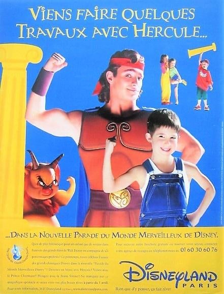 Vintage advertentie reclame Disneyland Paris 1998 Disney, Verzamelen, Ophalen of Verzenden, Mickey Mouse, Zo goed als nieuw