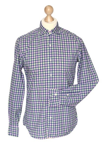Xacus overhemd, geruit shirt, multicolor, Mt. 38 / S, Kleding | Heren, Overhemden, Halswijdte 38 (S) of kleiner, Zo goed als nieuw