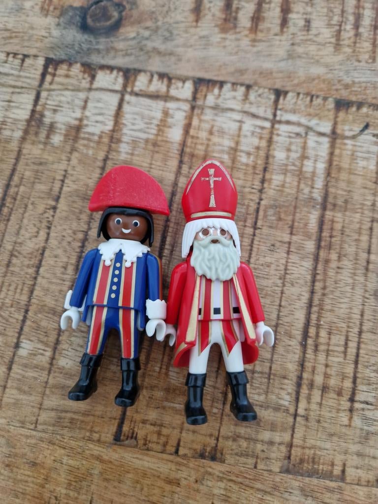 Playmobil Sinterklaas en Zwarte Piet figuren, Ophalen of Verzenden, Gebruikt, Los playmobil