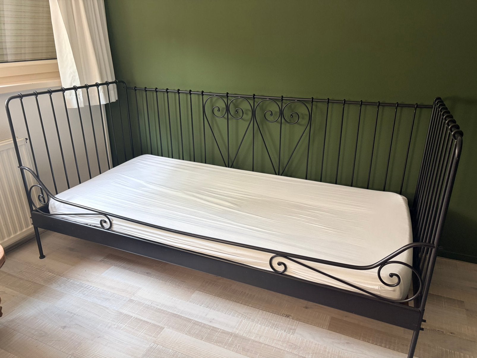 Ikea bed metaal frame! Gebruikt.., Huis en Inrichting, Slaapkamer | Bedden, Ophalen, Gebruikt, 90 cm, Eenpersoons