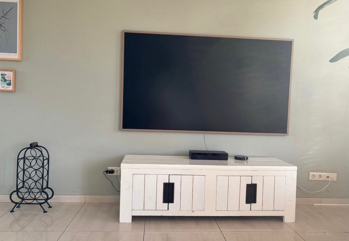 Set meubels buffetkast en tv meubel wit Trendhopper, Ophalen, 100 tot 150 cm, 200 cm of meer, Modern