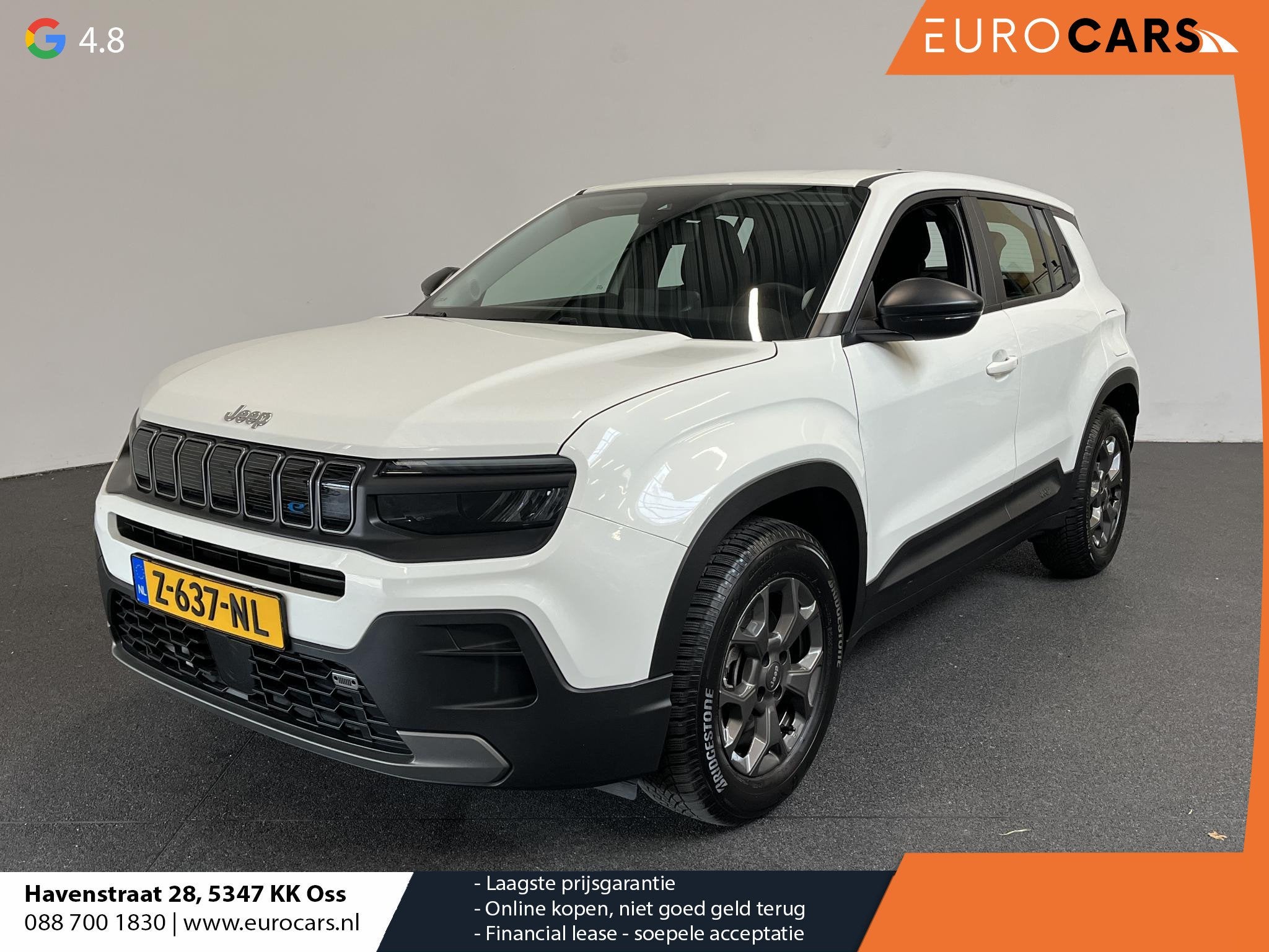 Jeep Avenger Longitude 54 kWh Navigatie Apple Carplay/ Andro, Auto's, Jeep, Stof, Gebruikt, 156 pk, Origineel Nederlands
