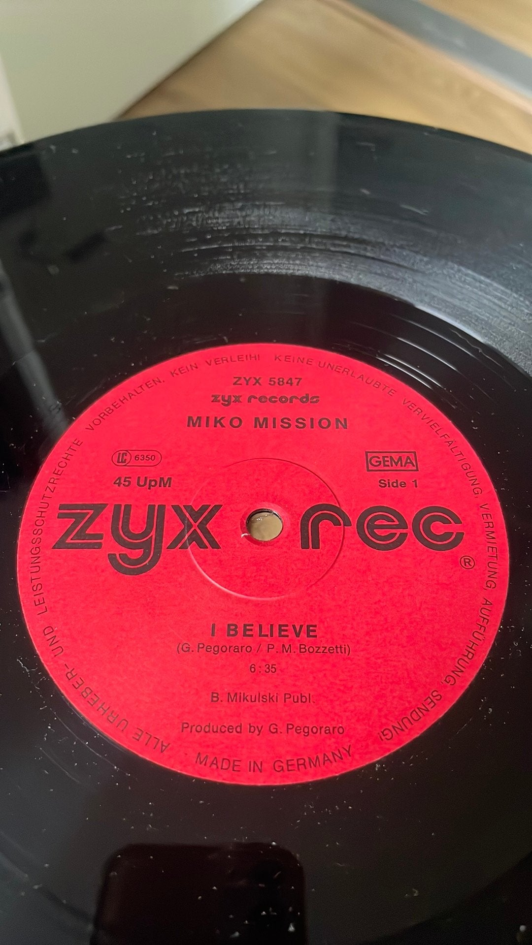 Miko Mission - I Believe (italo disco) zyx records, Ophalen of Verzenden, Zo goed als nieuw