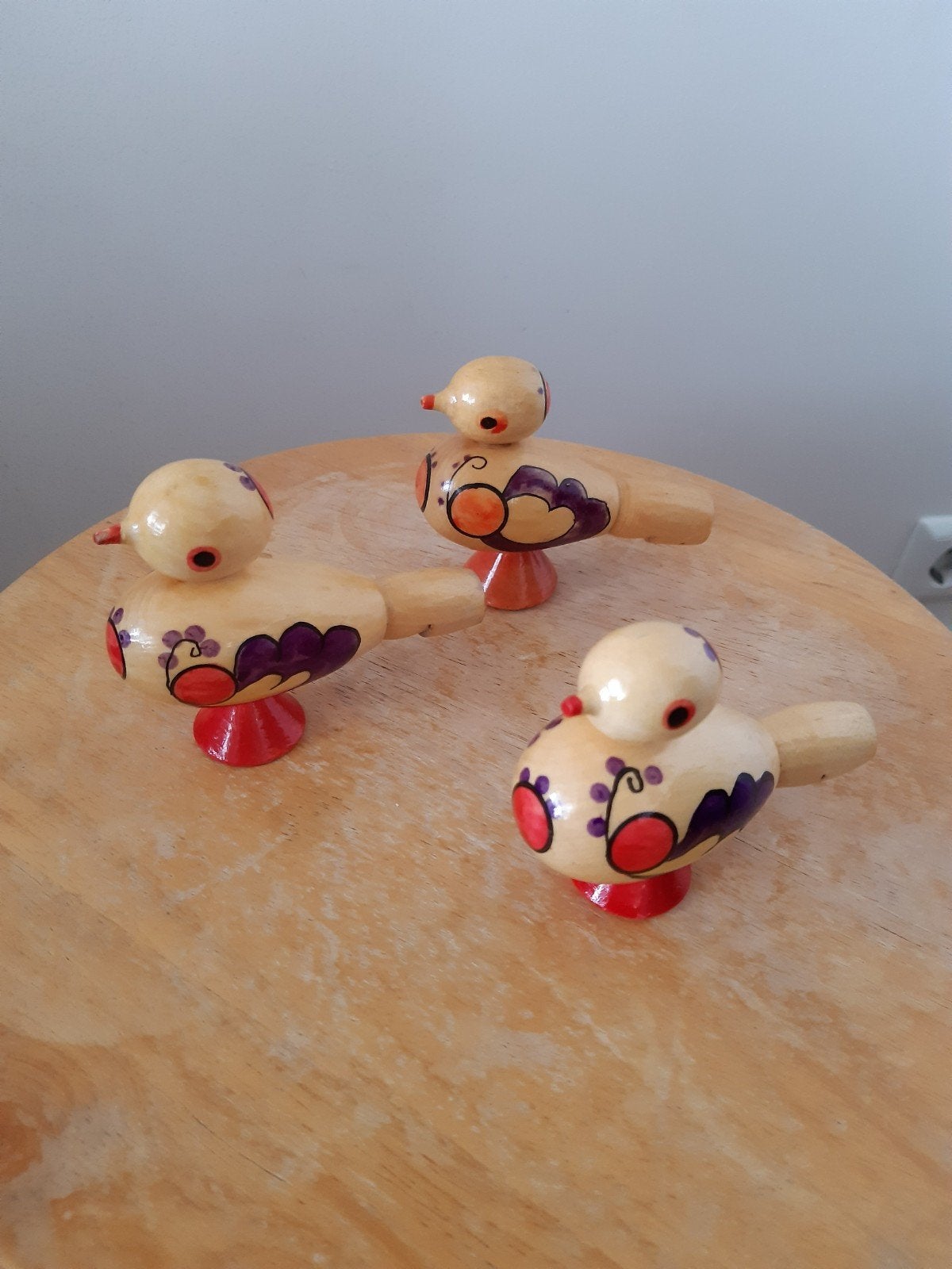 3 houten vogelfluitjes, Ophalen of Verzenden