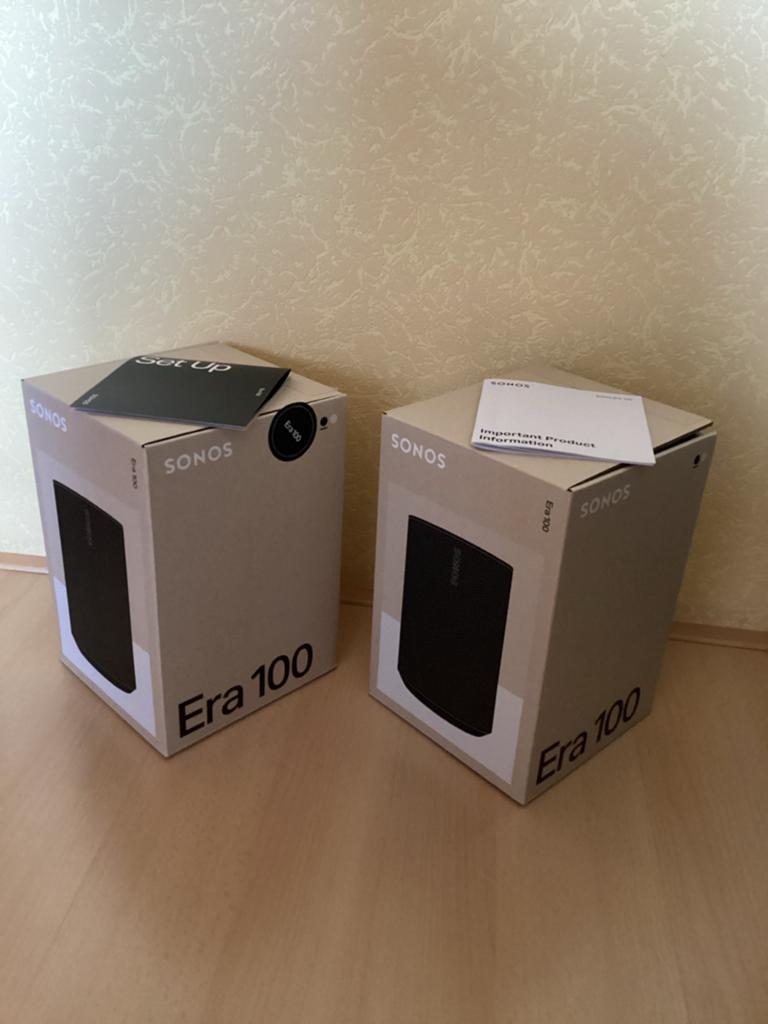 Twee lege dozen van Sonos Era 100 Smart Speaker, Ophalen, Overige typen, Zo goed als nieuw, Sonos