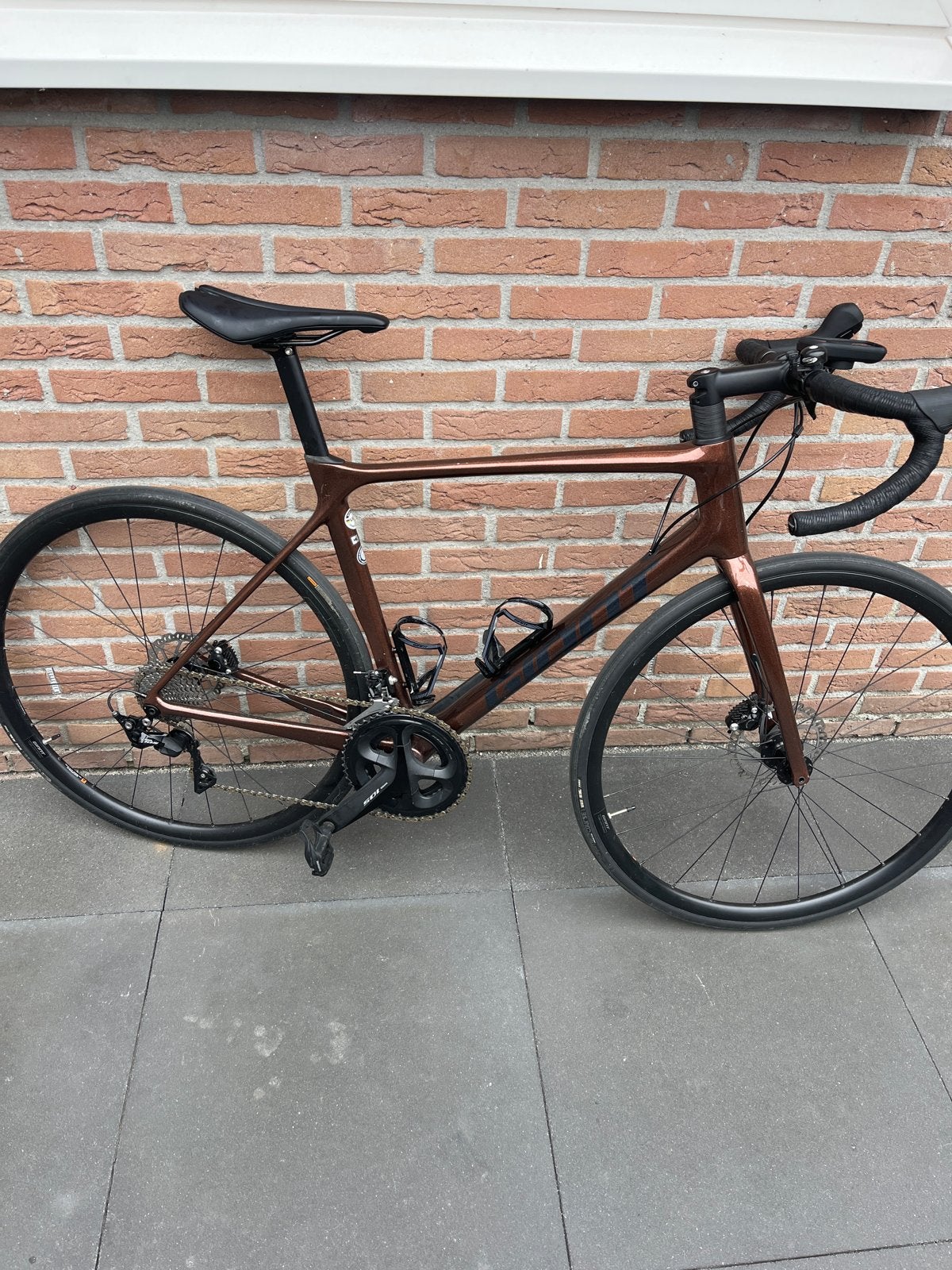 Giant TCR Advanced 2 Disc  racefiets, Fietsen en Brommers, Fietsen | Racefietsen, Ophalen, 28 inch, Gebruikt, Carbon