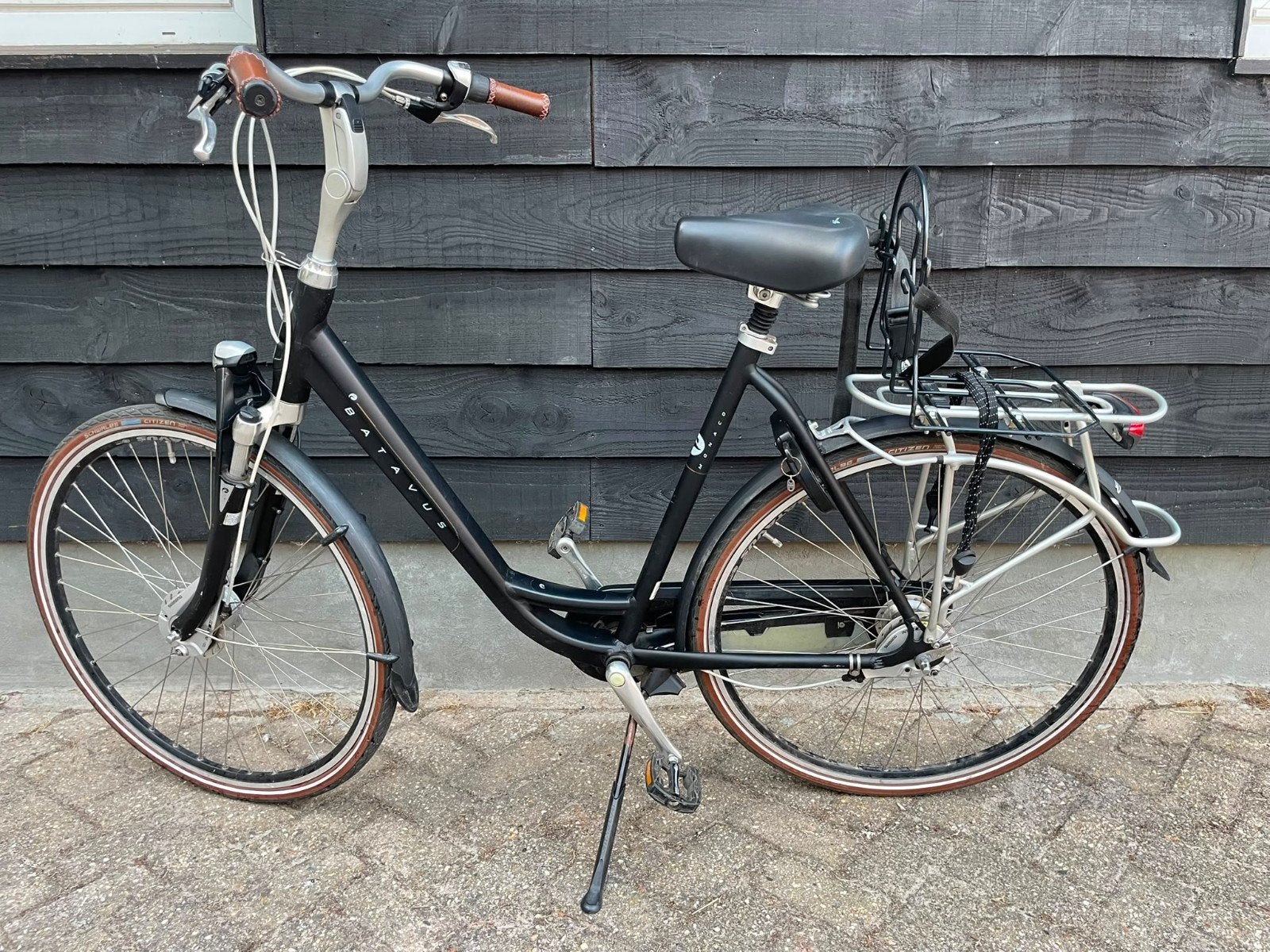Batavus Monaco D61 N7 Mat Zwart, Ophalen, Terugtraprem, Gebruikt, Batavus