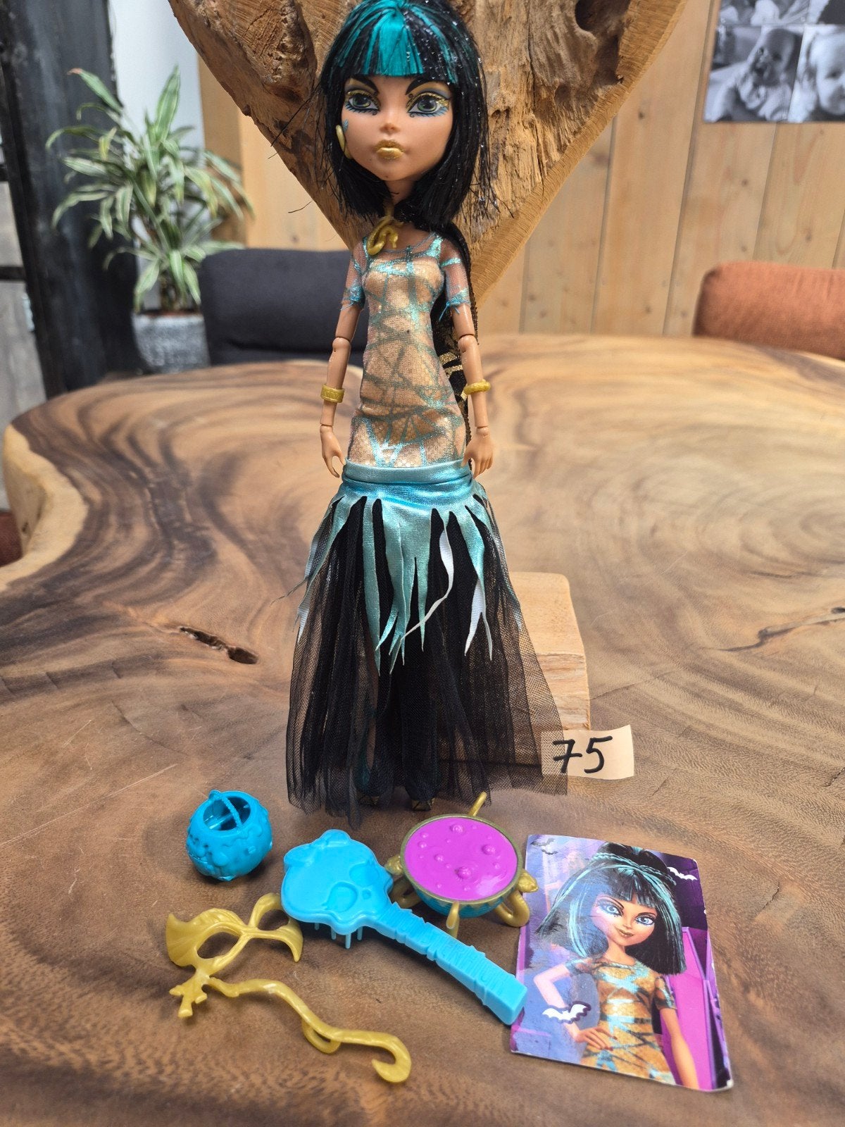 Monster High Cleo De Nile pop met accessoires, Ophalen of Verzenden