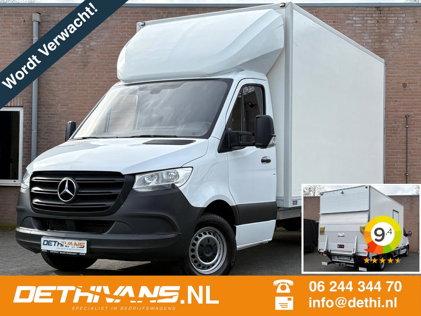 Mercedes-Benz Sprinter 315CDI 150PK Aut. Bakwagen / Laadklep, Automaat, Gebruikt, 4 cilinders, Wit