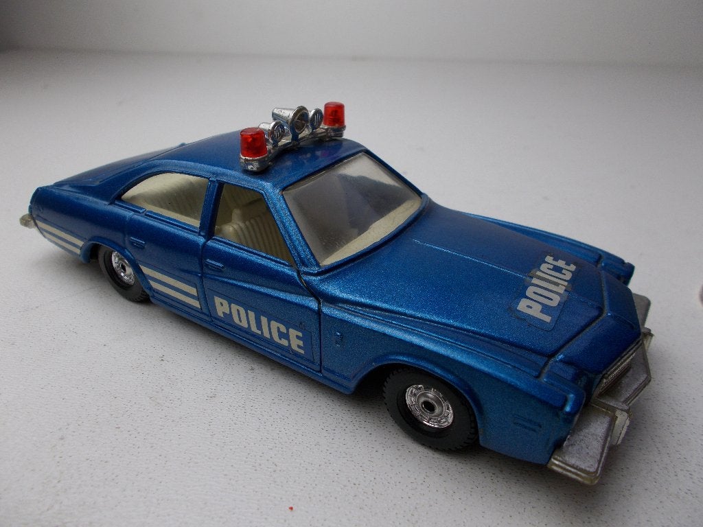 1977 Corgi Toys 416 BUICK REGAL POLICE (Blue metallic) Izgst, Ophalen of Verzenden, Zo goed als nieuw, Auto, Corgi