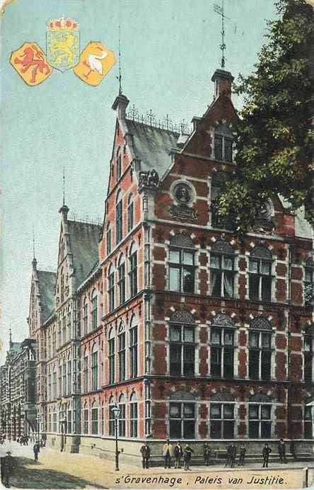 301-008-023 Den Haag Paleis van Justitie, Verzenden, Voor 1920, Zuid-Holland